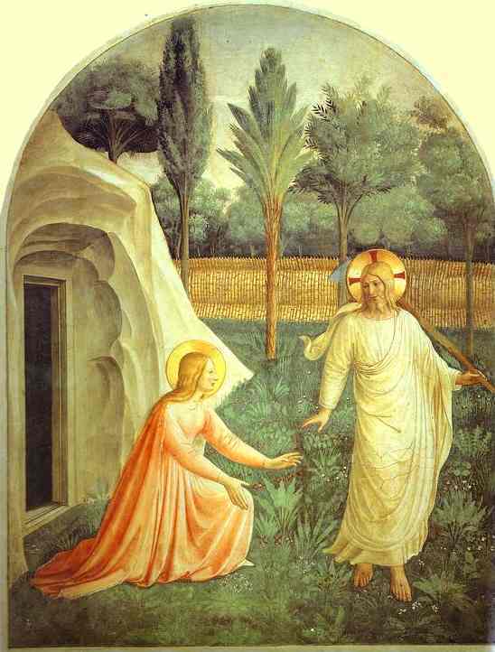 * Message Lumière * : C'était elle qui cherchait Jésus, mais c'est Jésus qui l'a trouvée. Noli_me_tangere_fra_angelico